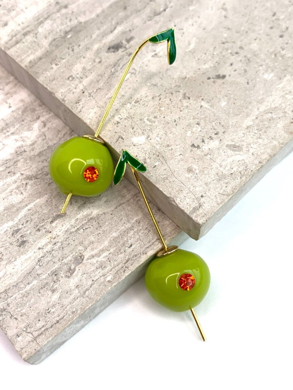 NEW ~ Anthropologie Olive Drop Earrings - Picture 5 of 14